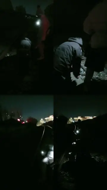 【南京冰炫女主】铁轨上溜狗