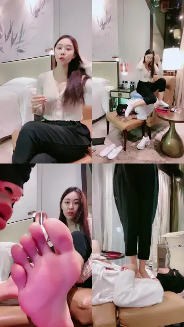 【夏芙】出差领导伺候-小白鞋白袜闻舔/鞭打/浴室虐