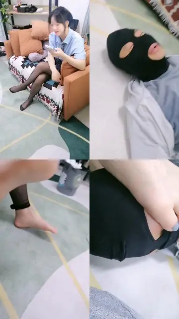 【小露情侣】黑丝裸足诱惑蹂躏/踩踏