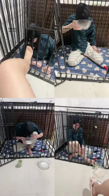 【桃桃樱】囚禁狗笼/圣水刷牙