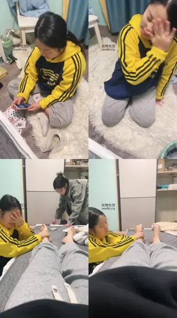 【白兔】闺蜜伺候我下课回家