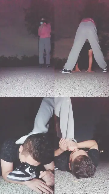 【美娜格格s】户外AJ素人遛狗奴