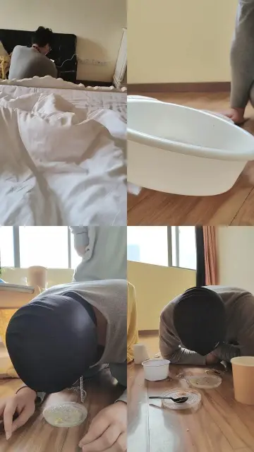 【米噢】伺候主人晨起/喝漱口水/喂食舔脚