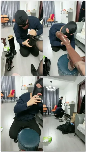 【董小姐S】狗清理鞋子的一天