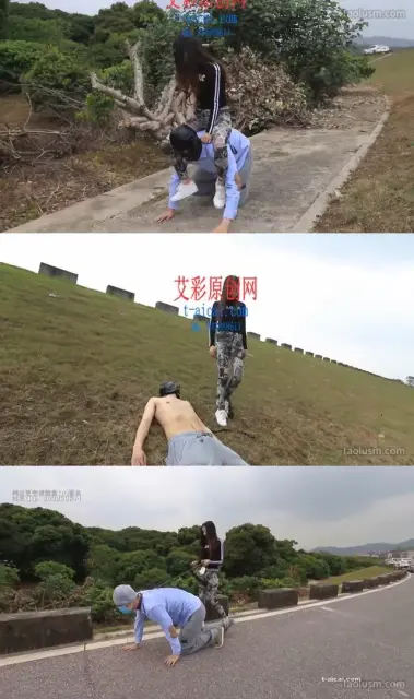 【灵灵】【奴隶岛】灵灵户外人形犬训练