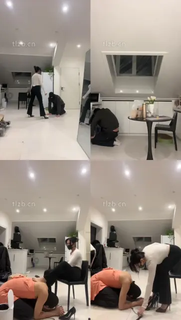 【黛帝】健身教练是狗奴-狗链遛狗/鞭打/高跟玉足恋足舔