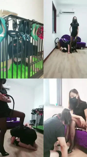 【凌儿女神】母畜-骑马狗爬/鞭打