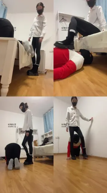 【可雅】转胯狗爬胯下辱/重度鞭打/全体重踩