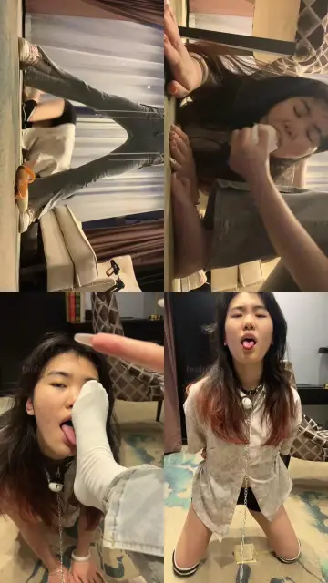 【橘子没熟】母畜-暴插喉咙插嘴/转胯爬行