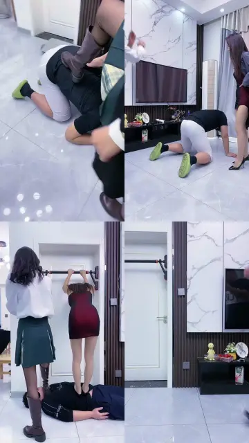 【麋鹿银儿】双S-轮流提档/强制踩踏耳光/转胯遛狗/裸足深喉