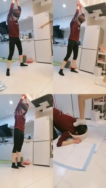 【傲柔】吊式捆绑提档踢肚子/头浸圣水盆窒息