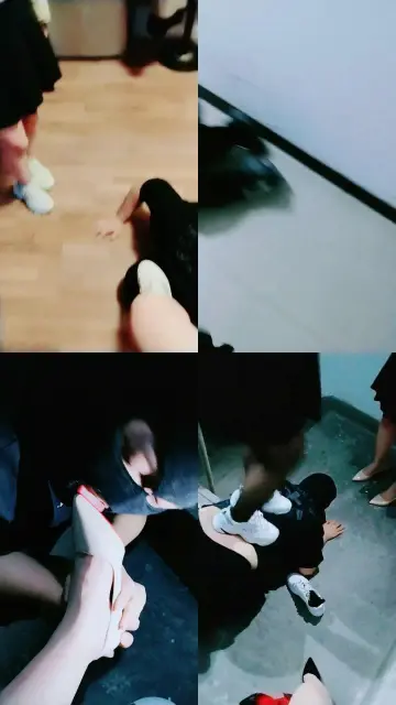 【茹芸】双S-小白鞋棉袜踩踏/楼道公开处刑【双视角版】