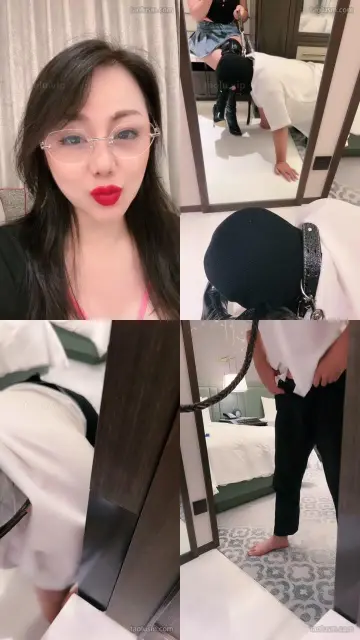 【艾丝冷S】镜前羞辱-长靴闻舔/狗链遛狗