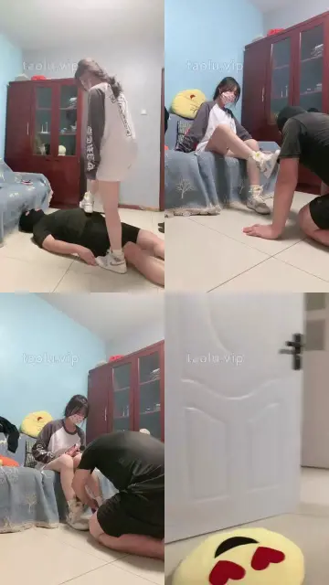 【金桔小主】运动鞋全体重踩踏/喂口水/骑马闻鞋窝/叼鞋踢踹