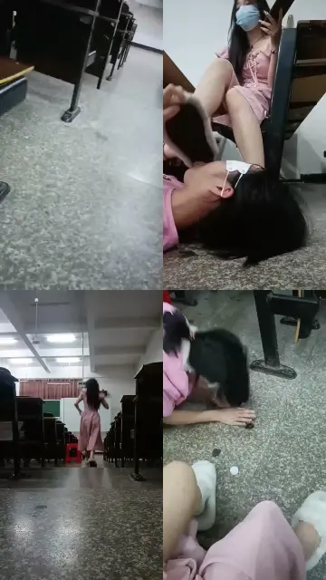 【小可可】母畜-狗爬转胯/舔闻白袜毛拖鞋/喝圣水/踩狗头