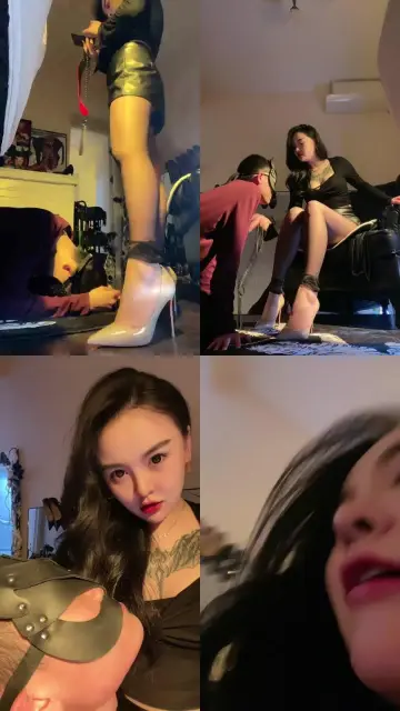 【安晴】跪舔御姐高跟/嘴含蜡烛耳光虐/浓痰深喉