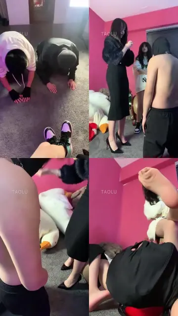 【甜甜】带空姐闺蜜玩狗