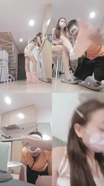 【樱子大人】内裤套头/舔圣水裸足/遛狗耳光