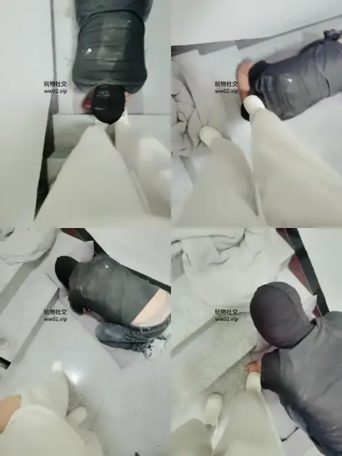 【李老师】小白鞋踩虐/楼道遛狗羞辱