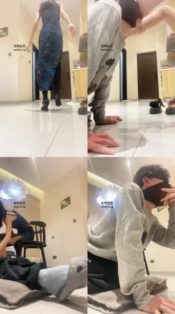 【织羊】旗袍女主玩虐脚下贱奴