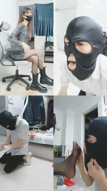 【格格】开发擦鞋工人做狗（舔满是泥的靴底）