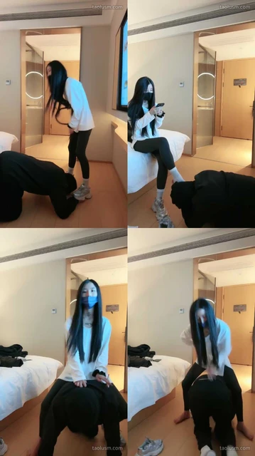 【桃子S】SP鞭打踩头踩手踩踏舔脚