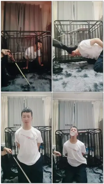 【百变小妈】狗笼调教狗又小又丑SP鞭打