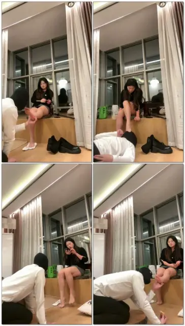 【子熙大人】奶油舔脚脚踩喂食全体重踩脸