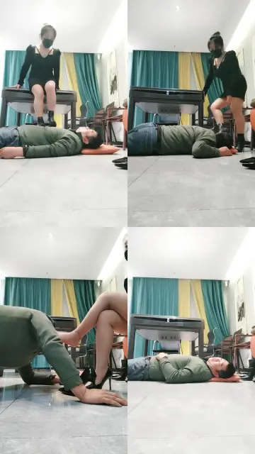 【沐颜s】全体重踩踏碾压跳踩