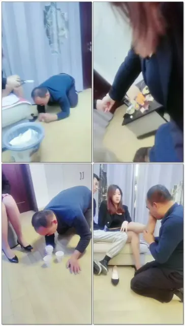 【西北傻子】情侣伺候艾艾清理战场亲吻羞辱口水浓痰厕纸