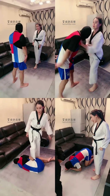 【微希】跆拳道女主暴打两沙包