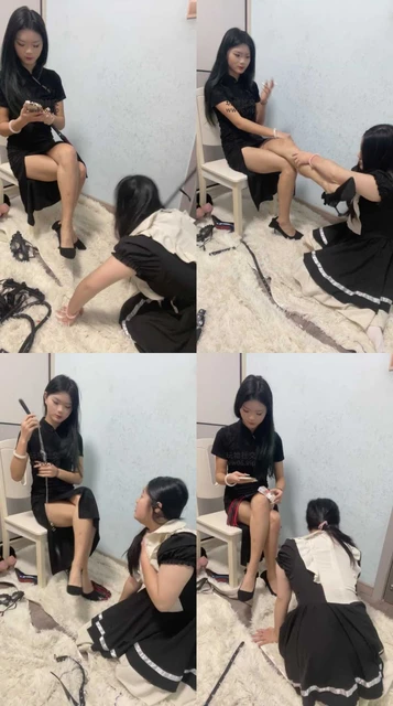 【沐沐大大】母畜-舔脏高跟/鞭打/吃烟灰