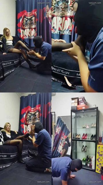 【丝温】小混混女S-黑丝高跟跪舔/骑马踩踏