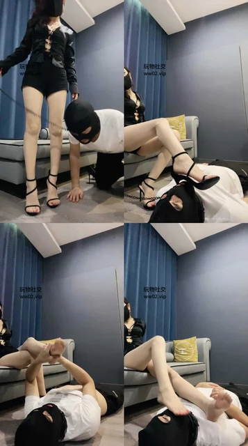 【冷魅】sp/骑马骑脖/高跟凉鞋踩/虐乳/裸足狂舔