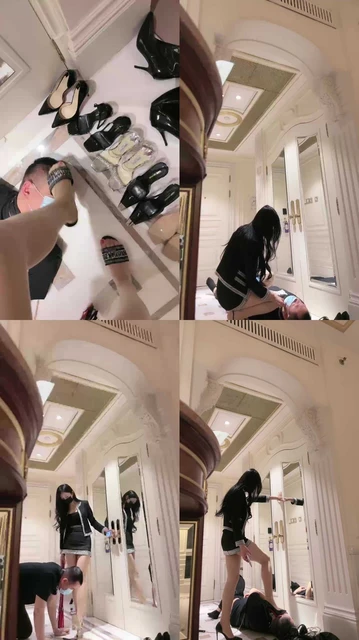 【时安】多双高跟鞋踩踏求调狗/腿绞