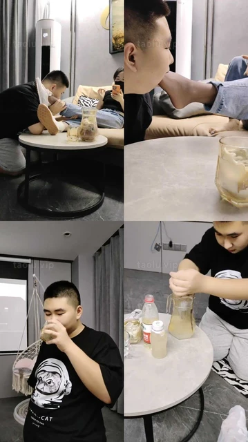 【辣姐】圈养狗犬化伺候主人-喝泡袜子水