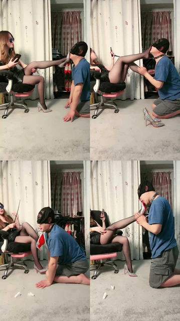 【梦幻大大】抽耳光/跪舔黑丝高跟/香水控制/吐口水/手捂窒息/骑马