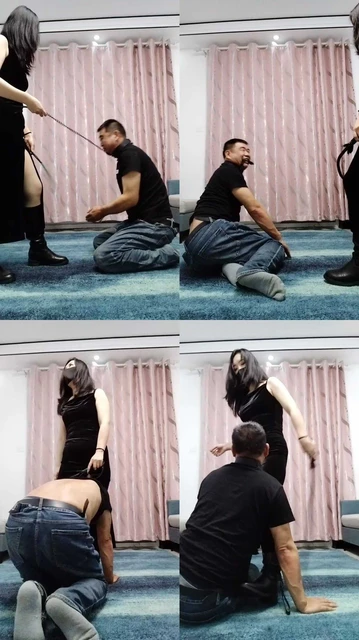 【婉婷殿下】御姐S-长靴踢踹/连环耳光抽蒙/鞭打【双视角版】