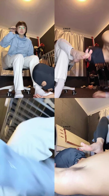 【璋爷】沉浸式舔原味白袜裸足