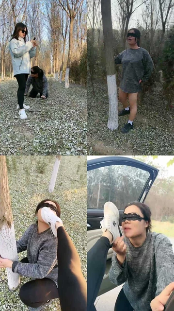 【辣姐】户外母畜场-脏鞋踩狗头/舔泥巴脏鞋底/闻白袜