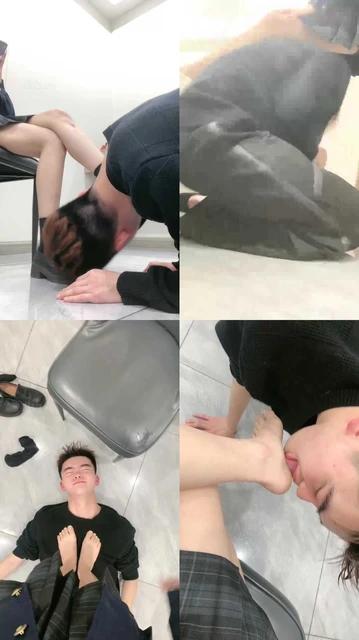 【LL77】艺校女神-黑棉袜皮鞋玩弄狗弟弟