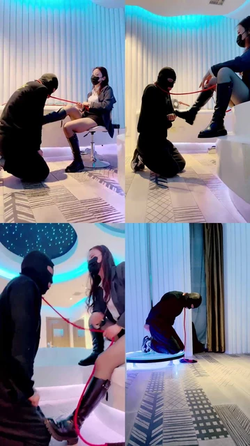 【语阳】暴力耳光/长靴碾压/捆绑堵嘴刑虐