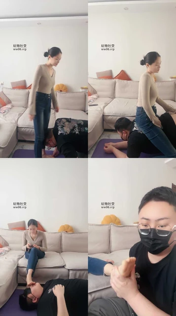 【埋汰】牛仔裤女神S玉足踩虐