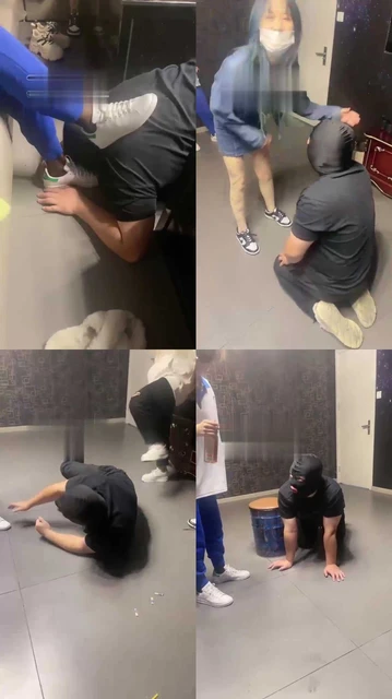 【开发素人】麻将房多素人踢踹狗