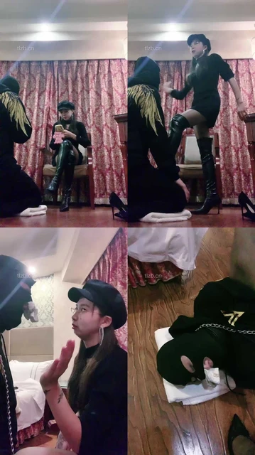 【墨妈妈】闻白袜/狂抽1000耳光