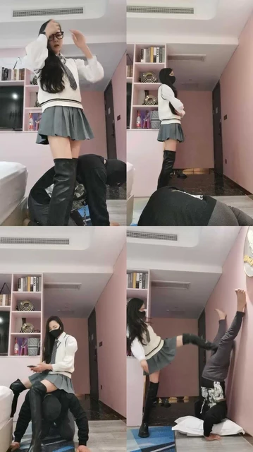 【皮皮】长靴美腿提档/踢踹踩踏