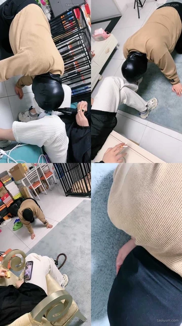 【蜜糖情侣】运动鞋踩虐/舔脏鞋/抽耳光/人体烟灰缸/囚禁狗笼