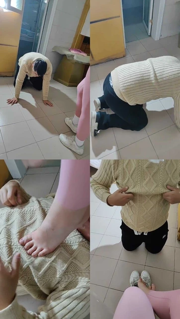 【亿姐】耳光鞭打/跪舔超脏鞋白袜/闻鞋脚插嘴/跳踩【双视角版】