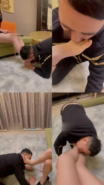 【fiona】口水转胯舔脚遛狗