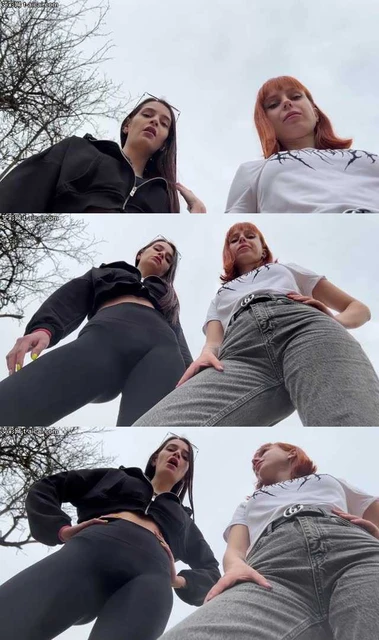 【欧美女王】PP-跪下喝Kira和Sofi吐在你嘴里的浓痰！被她们踹脸舔脏鞋底POV